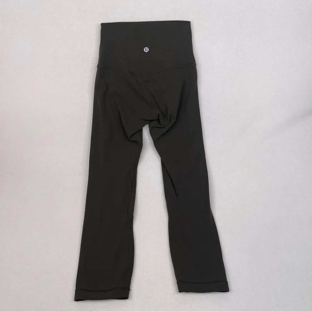 Lululemon Align Crop Pants 21 Dark Olive Size 2